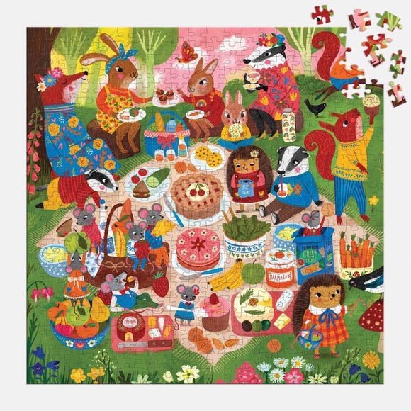 NWT Mudpuppy Woodland Picnic 500-Piece Puzzle - Picture 2 of 4